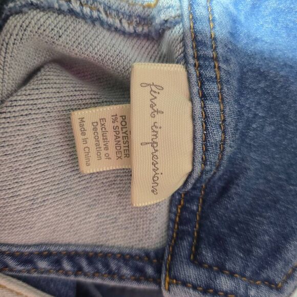 FIRST IMPRESSIONS BOYS TODDLER DENIM OVERALLS SIZE 24 MONTHS - Picture 3 of 4